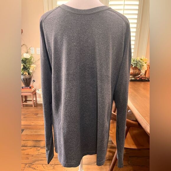 Lululemon Metal Vent Tech Long Sleeve Dark Heather Grey Seamless Workout XL - Picture 2 of 6